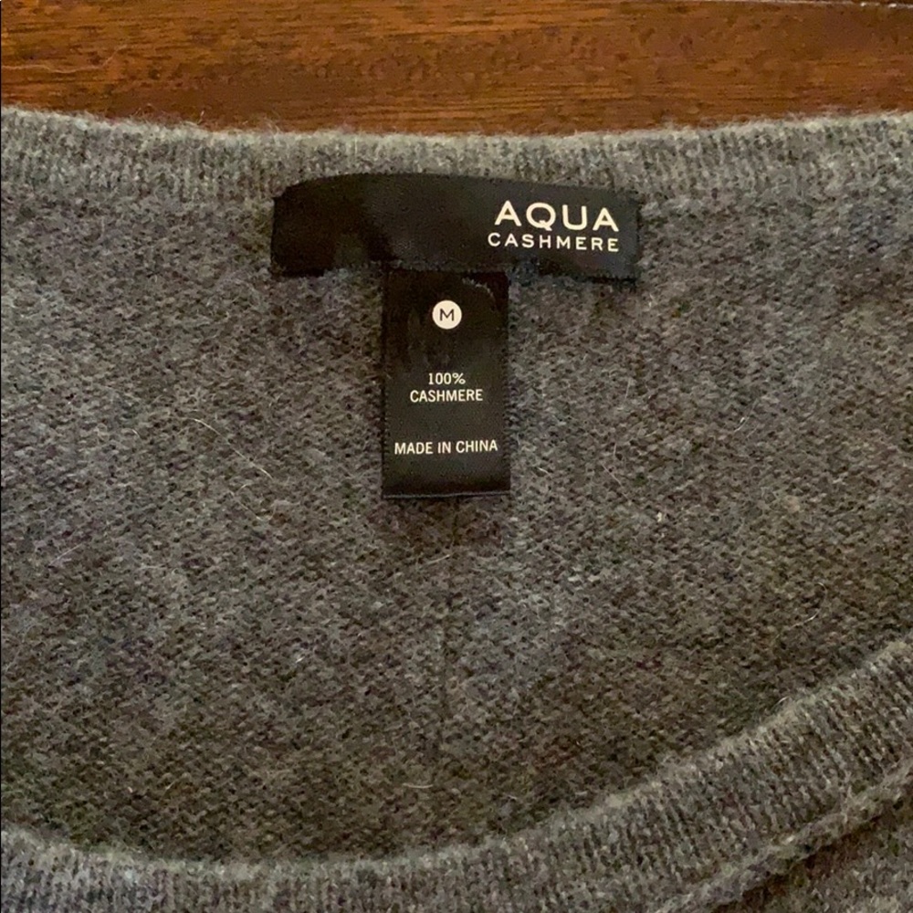 Bloomingdale’s Aqua Cashmere Sweater - Picture 3 of 8